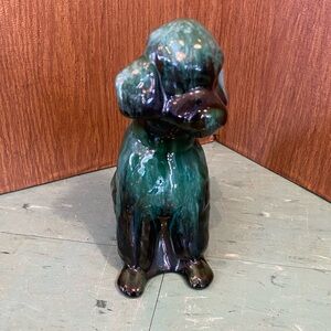 Blue Mountain Pottery poodle /  dog